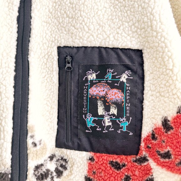 NWT MARKET 'Mycology' Sherpa Fleece Jacket - Medium - Picture 3 of 9